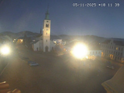 Náměstí, koste sv. Markéty