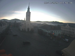 Náměstí, koste sv. Markéty