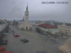 Náměstí, koste sv. Markéty