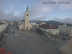 Náměstí, koste sv. Markéty