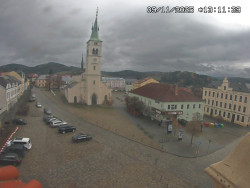 Náměstí, koste sv. Markéty