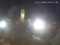 Náměstí, koste sv. Markéty