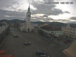 Náměstí, koste sv. Markéty