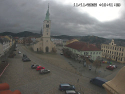 Náměstí, koste sv. Markéty