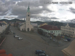 Náměstí, koste sv. Markéty