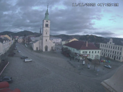 Náměstí, koste sv. Markéty