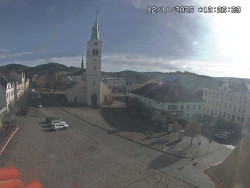 Náměstí, koste sv. Markéty