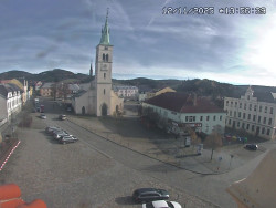 Náměstí, koste sv. Markéty