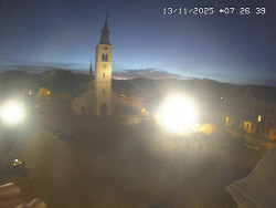 Náměstí, koste sv. Markéty