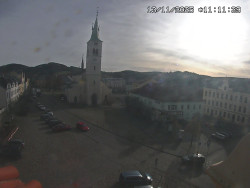 Náměstí, koste sv. Markéty