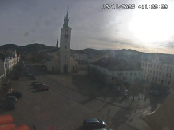 Náměstí, koste sv. Markéty