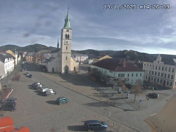 Náměstí, koste sv. Markéty