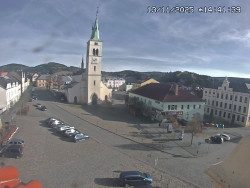 Náměstí, koste sv. Markéty