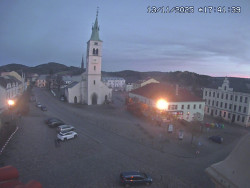 Náměstí, koste sv. Markéty