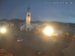 Náměstí, koste sv. Markéty