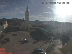 Náměstí, koste sv. Markéty