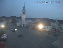 Náměstí, koste sv. Markéty