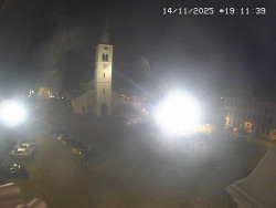 Náměstí, koste sv. Markéty