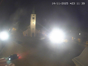 Město Kašperské Hory - Náměstí, koste sv. Markéty - 14.11.2025 v 22:15 Město Kašperské Hory - Náměstí, koste sv. Markéty - 14.11.2025 v 22:15