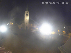 Náměstí, koste sv. Markéty