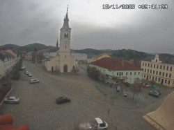 Náměstí, koste sv. Markéty