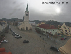 Náměstí, koste sv. Markéty