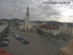 Náměstí, koste sv. Markéty