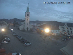 Náměstí, koste sv. Markéty