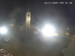 Náměstí, koste sv. Markéty