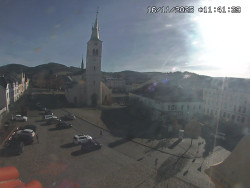 Náměstí, koste sv. Markéty