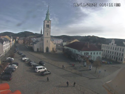 Náměstí, koste sv. Markéty