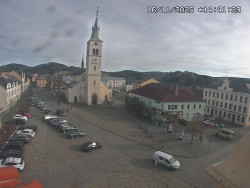 Náměstí, koste sv. Markéty