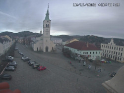 Náměstí, koste sv. Markéty