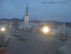 Náměstí, koste sv. Markéty