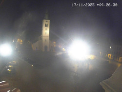 Náměstí, koste sv. Markéty