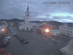 Náměstí, koste sv. Markéty