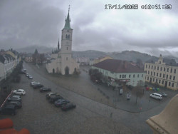 Náměstí, koste sv. Markéty