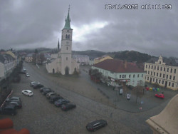 Náměstí, koste sv. Markéty