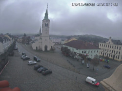 Náměstí, koste sv. Markéty