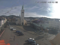 Náměstí, koste sv. Markéty