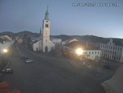 Náměstí, koste sv. Markéty