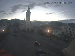 Náměstí, koste sv. Markéty