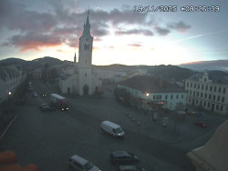 Náměstí, koste sv. Markéty