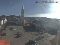 Náměstí, koste sv. Markéty