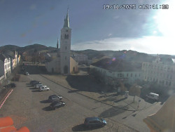 Náměstí, koste sv. Markéty