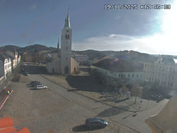 Náměstí, koste sv. Markéty