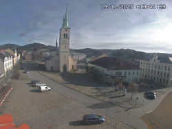 Náměstí, koste sv. Markéty