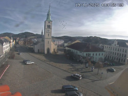 Náměstí, koste sv. Markéty