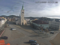 Náměstí, koste sv. Markéty