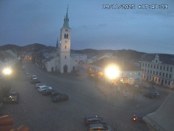 Náměstí, koste sv. Markéty